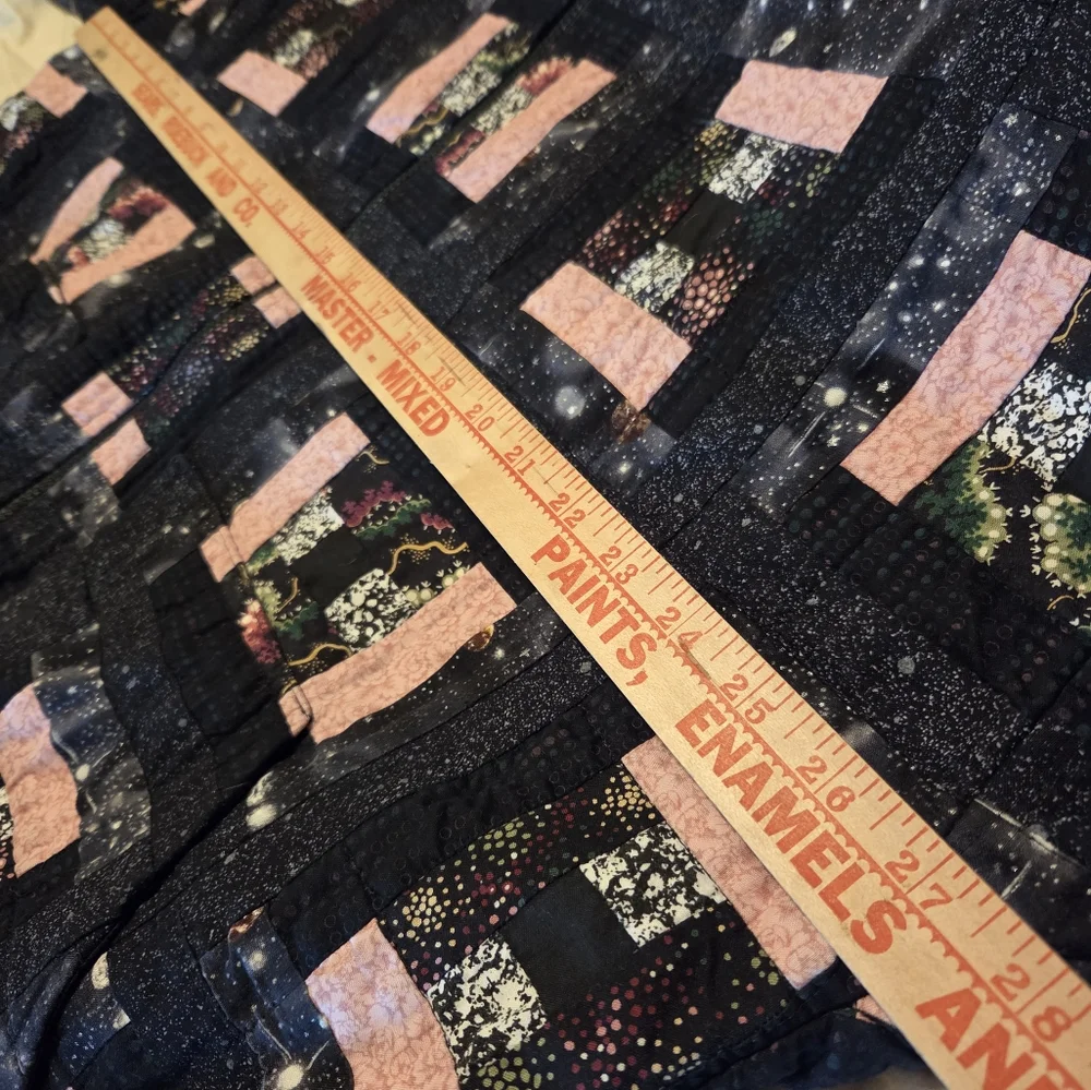 Grandma's Vintage Hand‎ made Quilt Block Quilted Jacket XL Patchwork Grandmacore